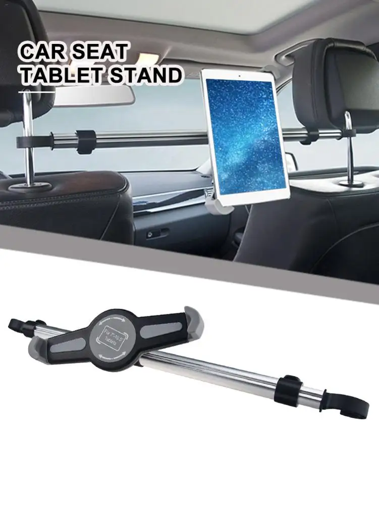 

Retractable Tablet PC holder Aluminum alloy material Tablet holder Car dual headrest Car phone holder Car interior accessories