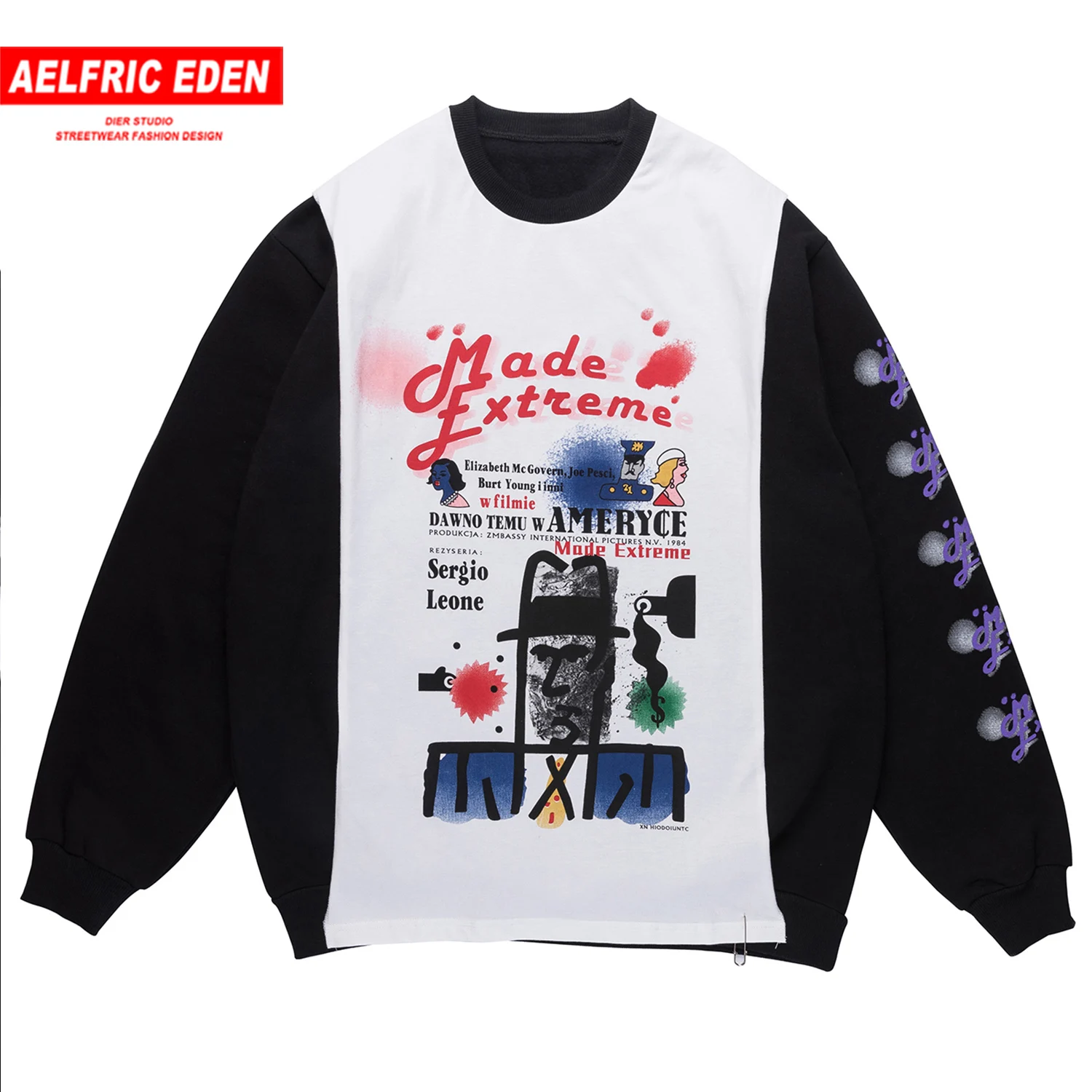 Aelfric Eden толстовка с забавным граффити для мужчин 2019 Harajuku уличная одежда