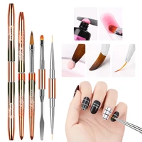 double head nail art brush nail art liner brush dotting pen reusable nail painting manicure tool for home use salon fastdelivery