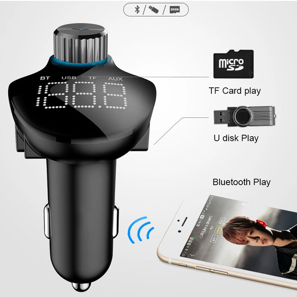 VR robot Bluetooth 5 0 FM передатчик стерео MP3 плеер беспроводной громкой связи