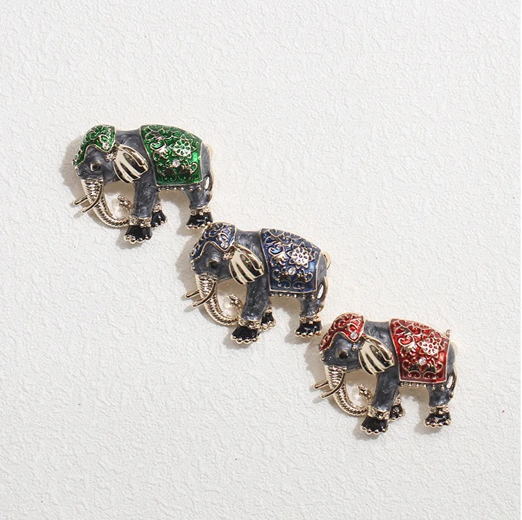 Брошь KingDeng со слоном брошь на свитер заколка лацкан Женские аксессуары подарки