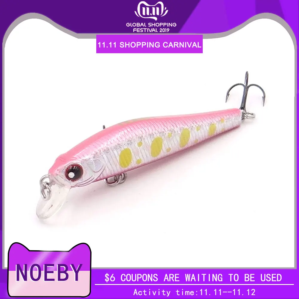 NOEBY Тонущий Minnow NBL9263 бас Щука Карп Walleye форель пластиковый рыболовный воблер