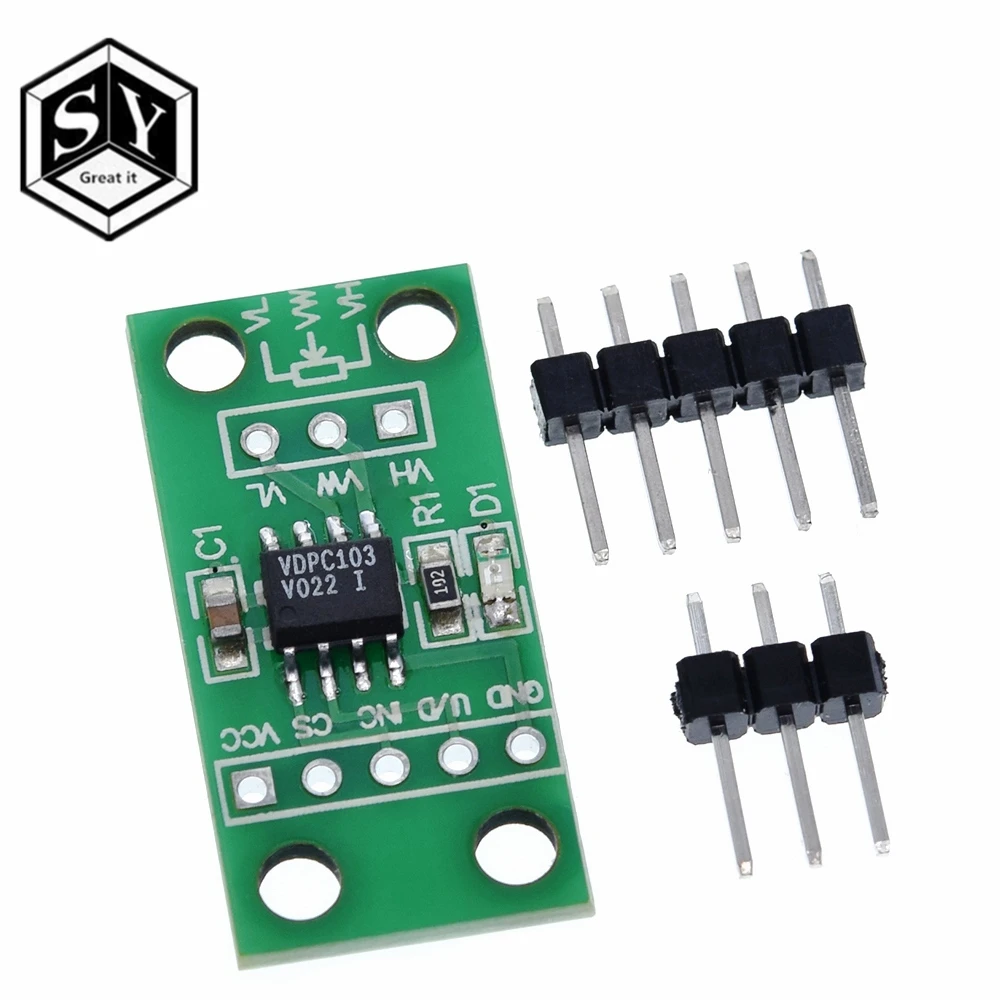 Шт. Great IT X9C103S цифровой потенциометр плата модуль DC3V-5V для Arduino