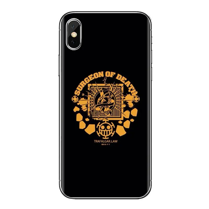 Одна деталь Трафальгар Ло из мультфильмов логотип аниме чехол для корпуса