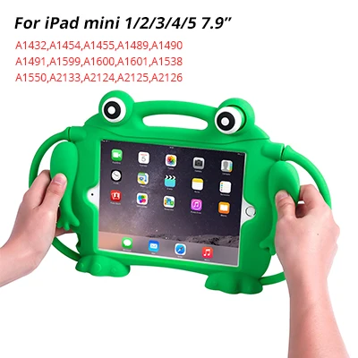CHINFAI Детский дружественный силиконовый чехол для iPad Mini 1 2 3 4 5 7,9 противоударный безопасный Чехол для iPad Air Air2 Pro 9,7'' - Цвет: 5746GN mini 7.9