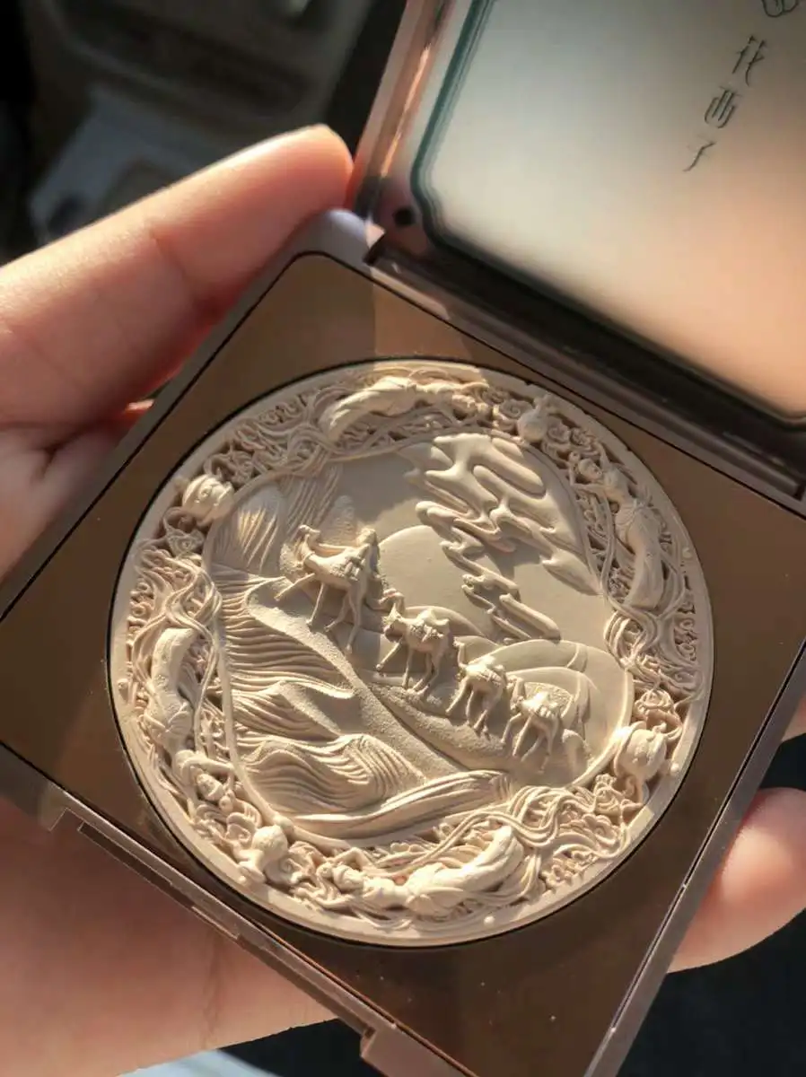 

Oriental Beauty Silky Face Powder Oil-control Long-lasting Foundations Brighten Make Up Skincare Pressed Powder Makeup Powder