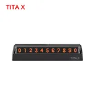 Оригинальный Bcase TITA X Раскладной Автомобильный табличка с номером телефона для парковки, миниатюрное украшение автомобиля