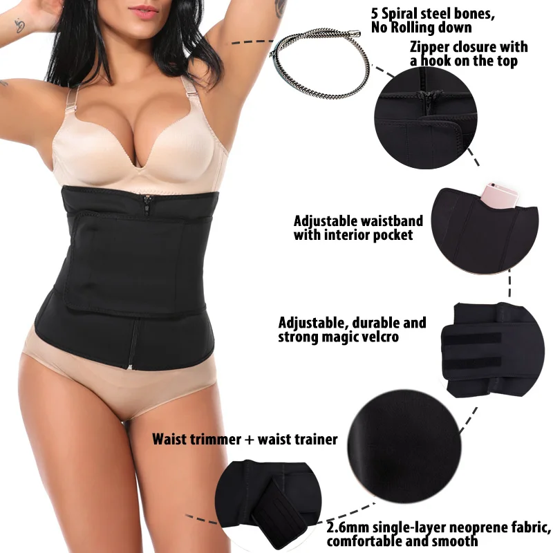 Женский неопреновый корсет для талии пояс похудения корректор фигуры
