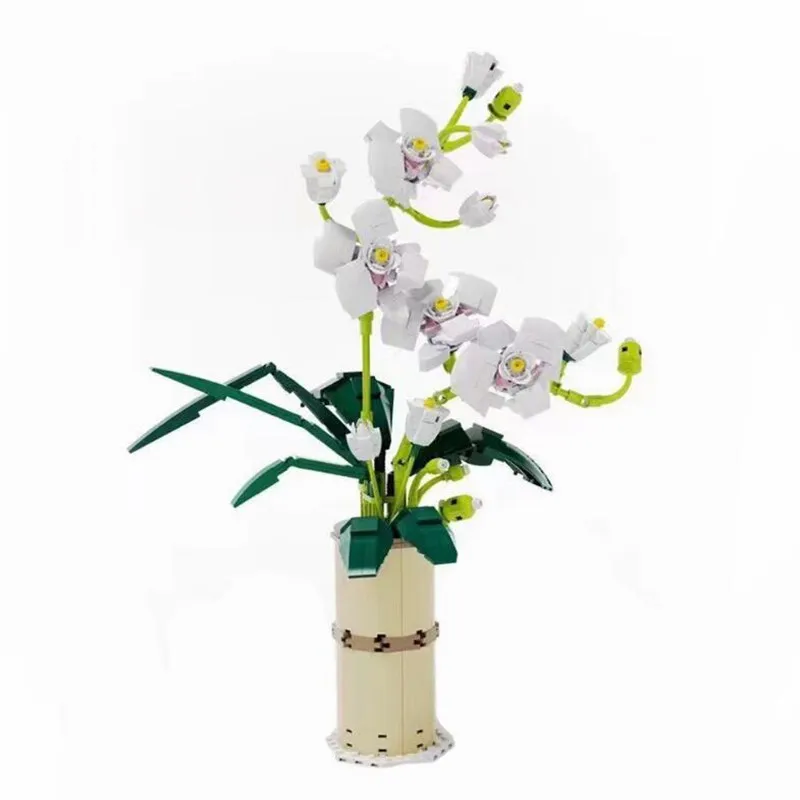 

Building Blocks Bricks Model Toy Phalaenopsis Flower Bouquets Set 588PCS DIY Educational Toys For Boys Birthday Gifts