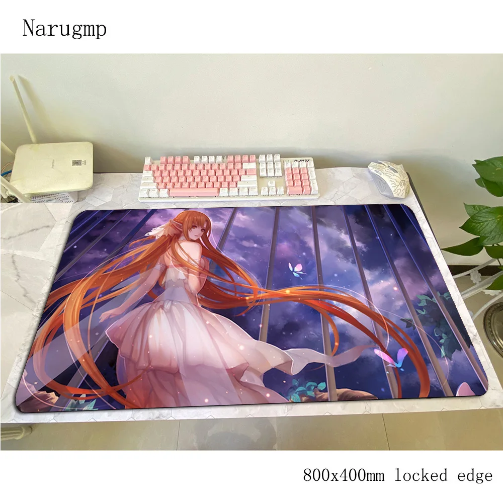 Sword Art Online коврик для мыши геймер Самый дешевый 800x400x3 мм notbook игровой HD Печать