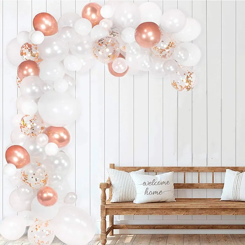 104 шт./компл. белый воздушные шары гирлянды арочный Комплект Baby Shower День рождения