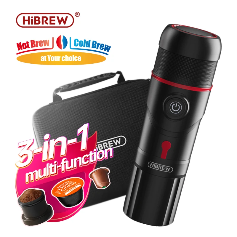 Máquina de Café para o Carro Café em pó Hibrew Portátil Expresso Fabricante Nexpresso Dolce Pod Cápsula h4 Dc12v