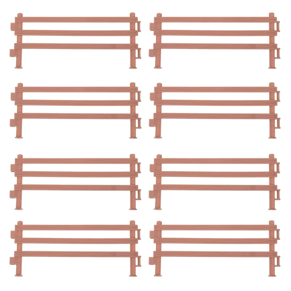 

20Pcs Fencing Accessory Farm Doll House Micro Landscape Fence Panels