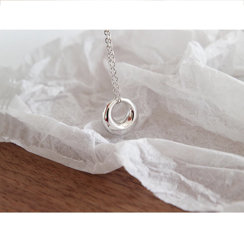 Женское ожерелье из серебра 925 пробы с круглыми ключицами | Украшения и