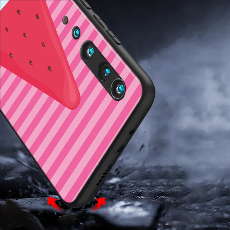 

Silicone Cover Summer watermelon for Xiaomi Mi 10 9T CC9 Pro Note 10 9 8 6 A3 A2 A1 Lite Play Mix 3 Black Phone Case