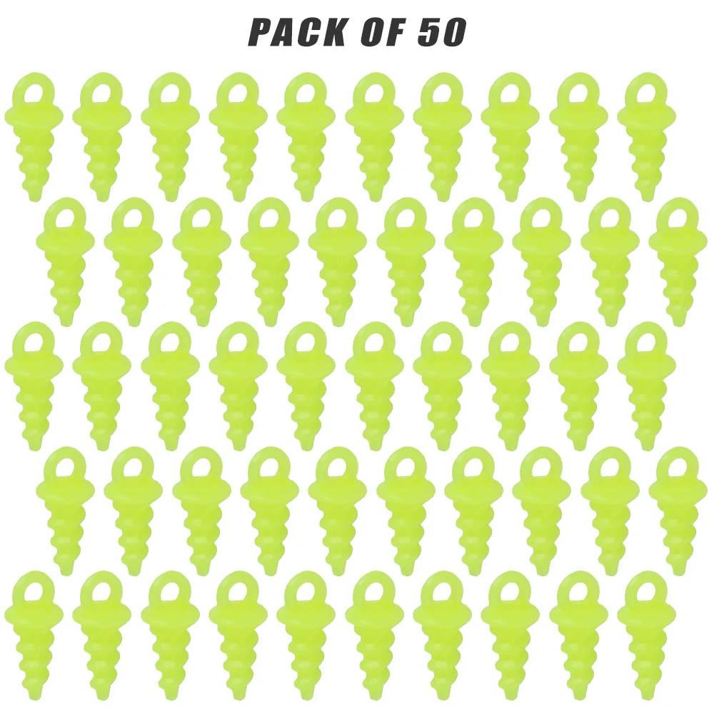 

50PCS Bait Holder Boilie Screws Plastic Bait Screws Chod Hair Rig Terminal Tackle Carp Fishing Accessories Pesca