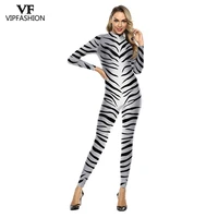 vip fashion 3d animal painting zebra stripes pattern purim festival halloween cosplay costume for women carnival party clothing