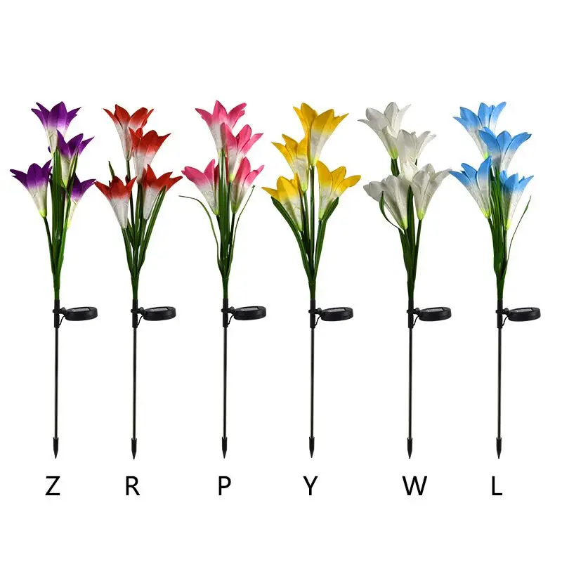 

Waterproof Solar Lily Flower Light Outdoor Solar Garden Decorative Lights Game Lights House Decoration Lawn Light