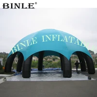 outdoor advertising inflatable spider tent for events inflatable party tent with blue cover