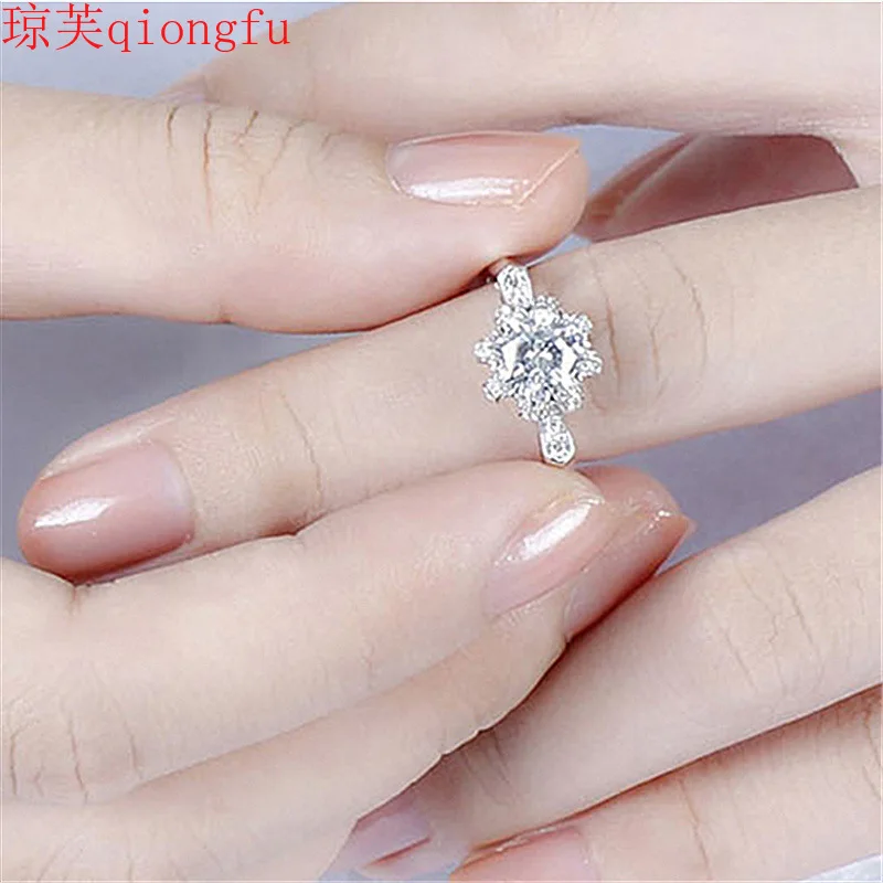 

Qiongfu Women's Ring Original Personality Trend Fashion 2021 Cubic Oxidized Hao Stone Jewelry Ring Jewelry Ring Diamond Ring