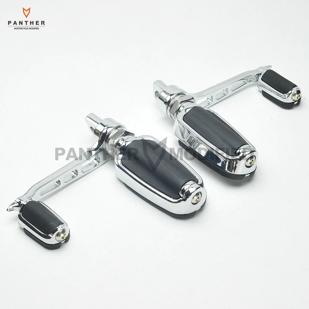 Хромированный мотоциклетный чехол с подставкой для ног Harley Sportster модель FXWG FXST FXLG