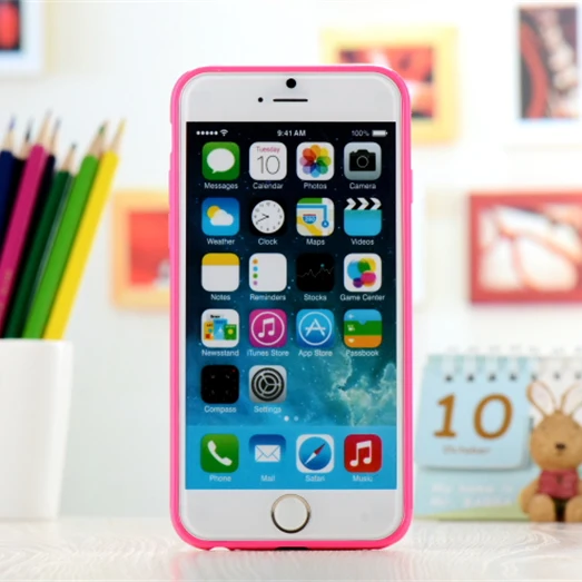 Мягкий силиконовый гелевый Чехол карамельного цвета для Apple iPhone 6 6S Plus 5 5S SE 5C