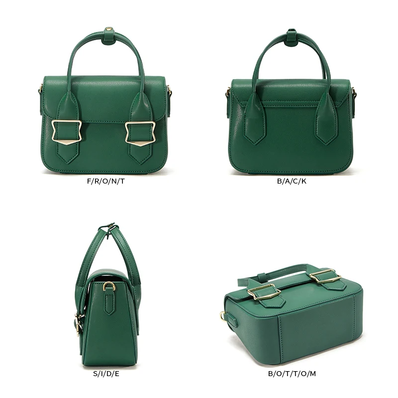 EMINI HOUSE женская кожаная сумка с клапаном на плечо металлическим украшением сумки