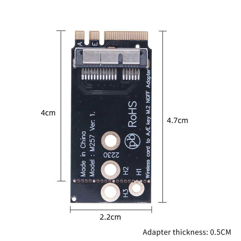 

BCM94360CS2 WiFi Card for Hackintosh 1200Mbps Dual Band 2.4+5G Bluetooth 4.0 802.11AC NGFF Adapter Card