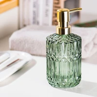 390ml soap dispenser chic glass refill empty bottle home hotel bathroom conditioner hand soap shampoo bottle detergent container