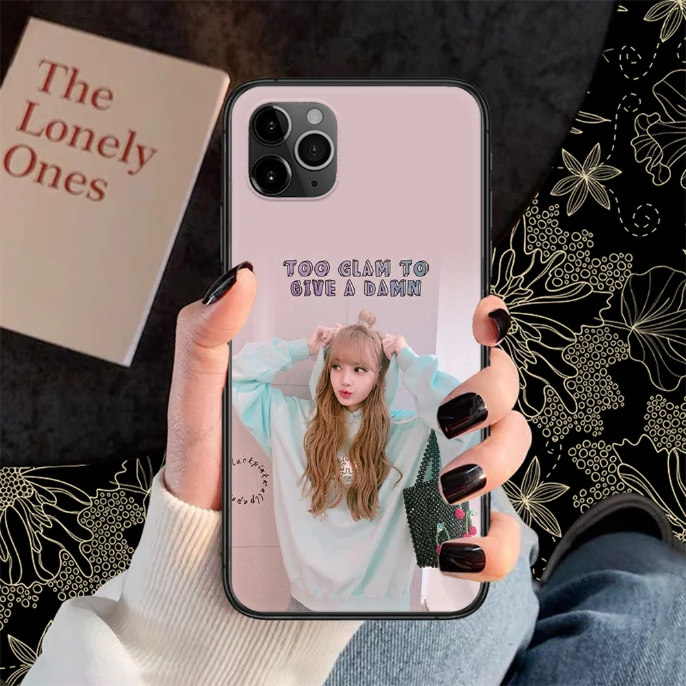 

Kpop BLACKPINKS lisa Phone Case Cover Hull For iphone 5 5s se 2 6 6s 7 8 12 mini plus X XS XR 11 PRO MAX black fashion bumper