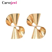 carvejewl new stud earrings unique lovely twisted 8 stamping stud earrings for women jewelry girl gift romantic korean earrings