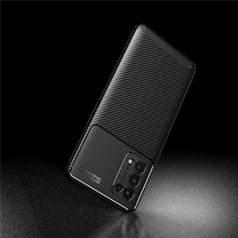 for oppo reno5 pro 5g case bumper silicone slim carbon fiber back case for oppo reno 5 pro 5g cover for oppo reno5 reno 5 pro 5g free global shipping