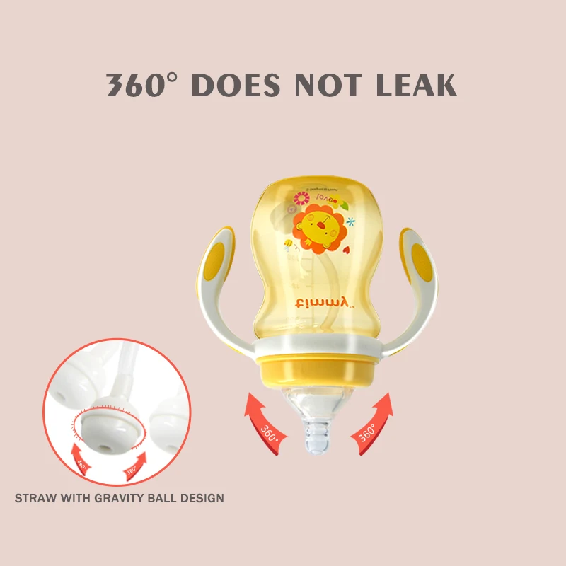 Pinkah 220 мл бутылочка для кормления ребенка Антиколиковая грудная соска без BPA