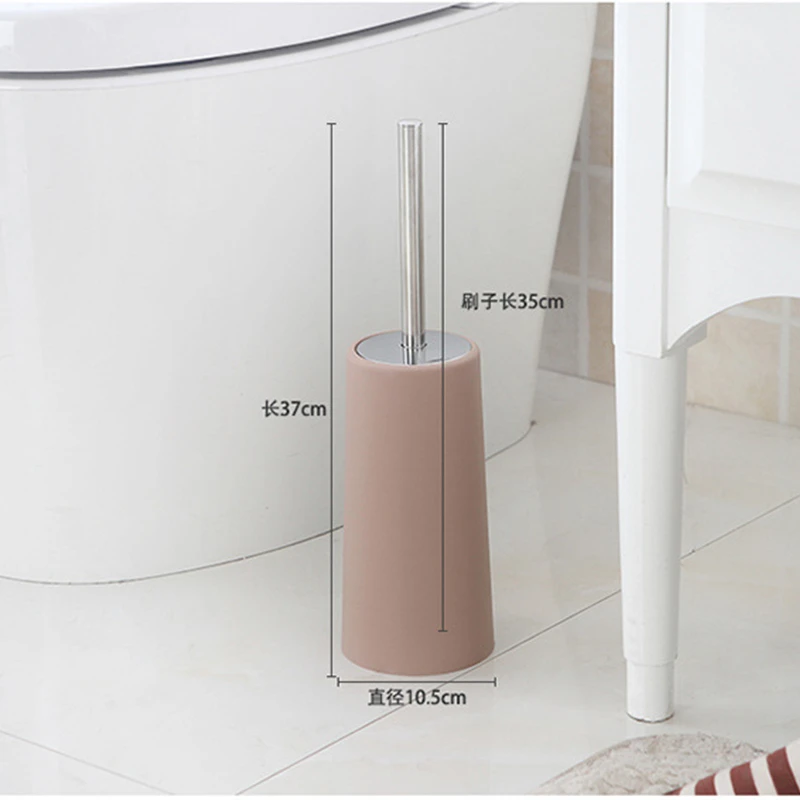 

1pcs Toilet Brush set Bathroom toilet cleaning tool Portable Durable Type Stainless Steel Handle With ABS Cylindrical Base