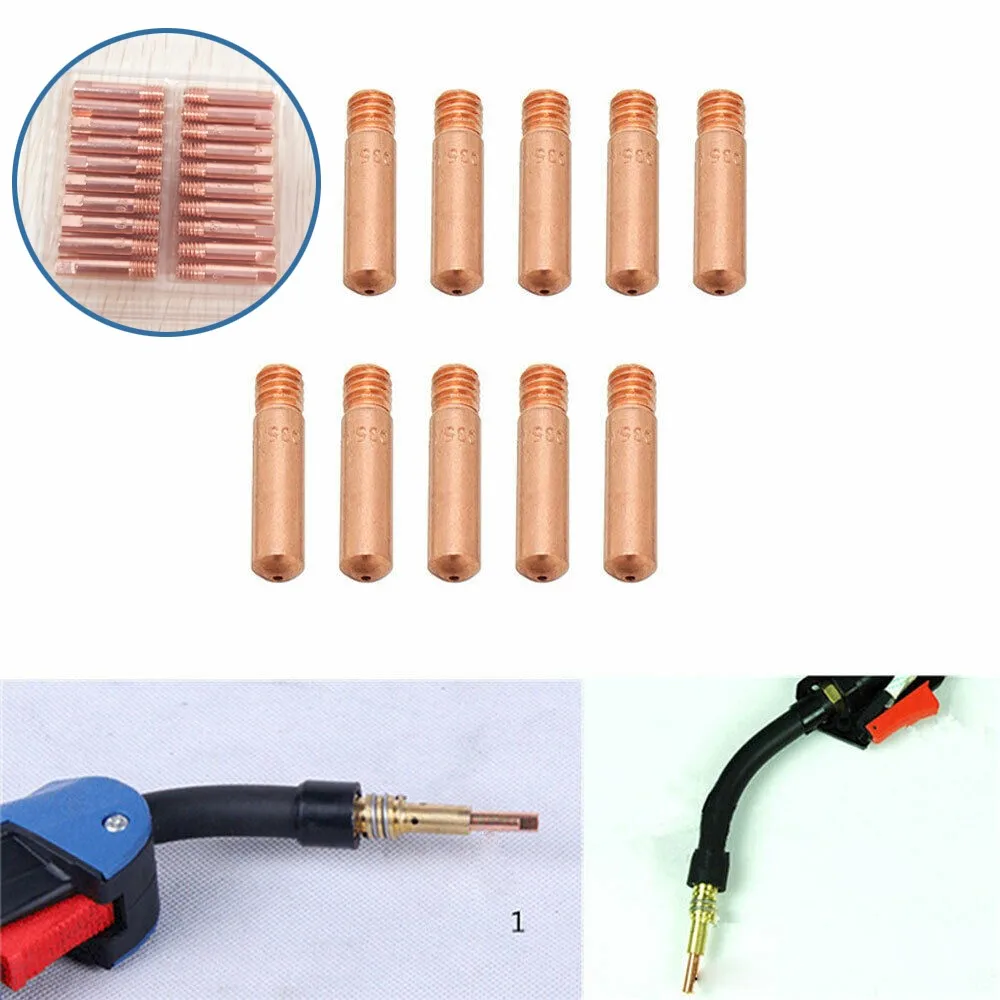 10pc MB 15AK M6 MIG Welding Contact Tips Welder Flux Cored Wire 0.8mm Length 25mm MAG Torch Solder Machine | Инструменты