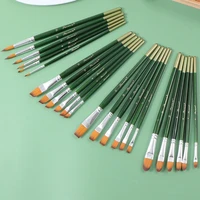6 artist watercolor painting brushes brush oil acrylic flattip paint kit acrylic gouache painting brush pen art supplies draw