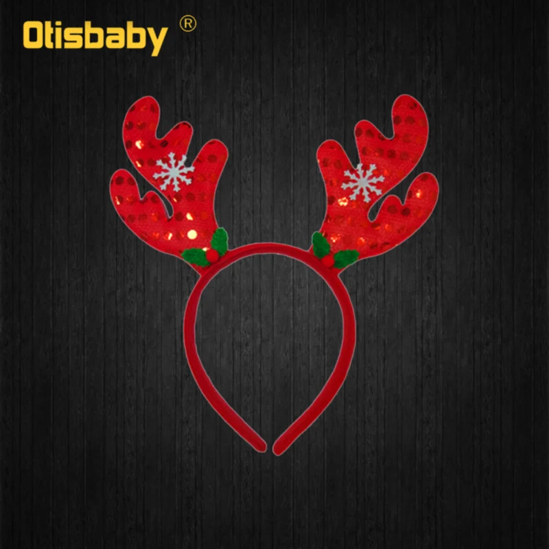 Christmas Headwear Рождественское платье; бант с пайетками для младенцев; платье принцессы с юбкой-пачкой; рождественские детские вечерние платья; цвет красный, зеленый; карнавальные костюмы для девочек - Цвет: Christmas Headwear