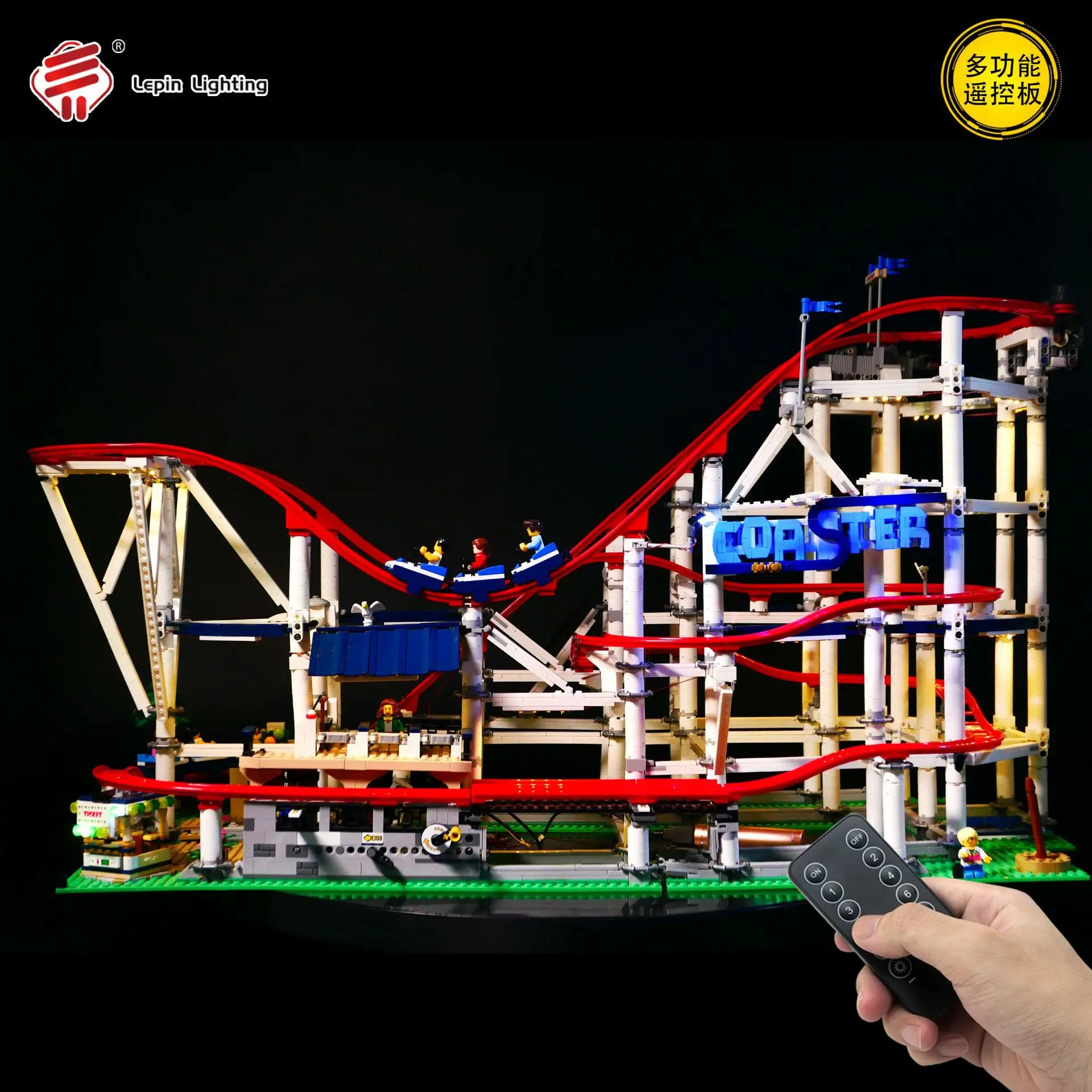 

In Stock LED Light Up Kit For 10261 Roller Coaster Toys Building Blocks Model (The Model Not Included)