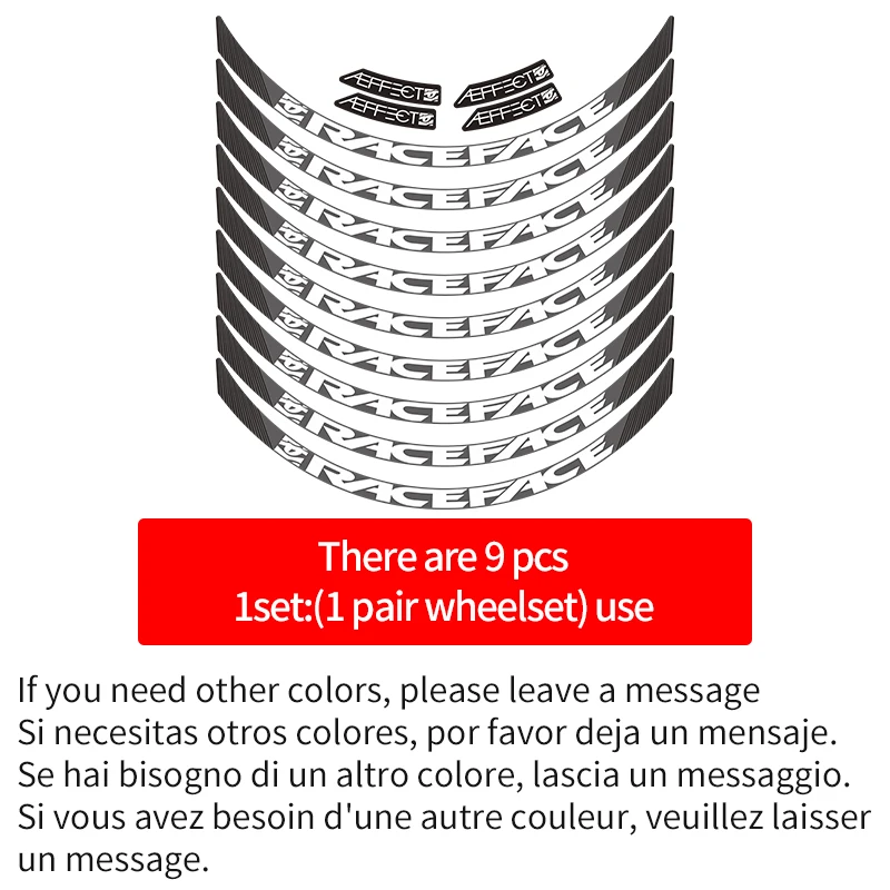 Стикеры для велосипеда RACEFACE aeffect набор горного колеса наклейки MTB наклейка на