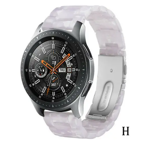 H Быстросъемный резиновый ремешок для часов для samsung Galaxy Watch S3/S2 Galaxy 42 мм/46 мм/gear S3/S2/Active Ticwatch 2/E - Цвет ремешка: H