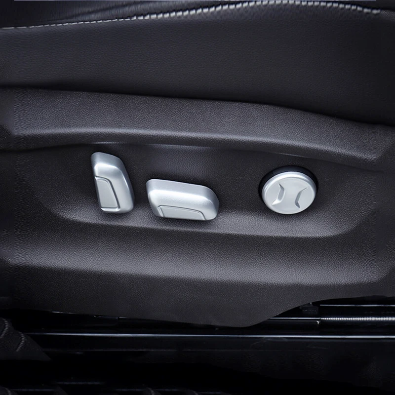 

For JETTA MK6 2015 2016 2017 2018 ABS Matte/Carbon Fibre Car Seat adjustment Switch Cover trim Car Styling Accessories 6pcs