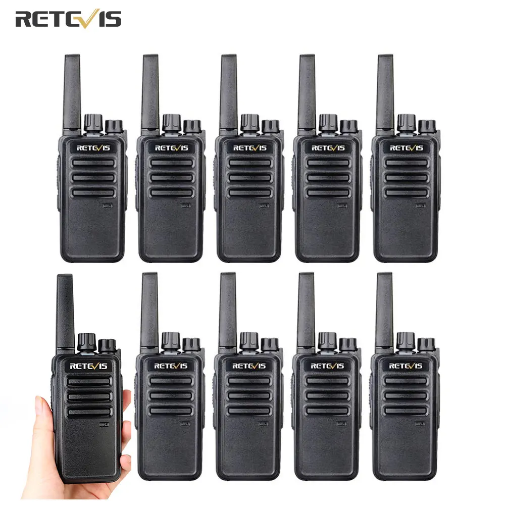 Retevis RT668 Cheap Walkie Talkies 10PCS PMR Radio 2 Way Radio Walkie-Talkies Hotel Restaurant Walk Talk Communication Equipment