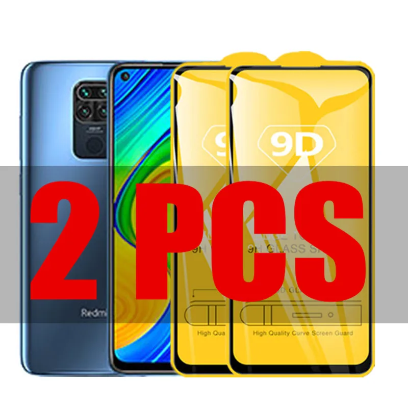 

2Pcs 9D Glass For Xiaomi Redmi Note 9 Protective Glass on the for Xiomi Redmi Note 9 Note9 6.53" Screen Protector Film
