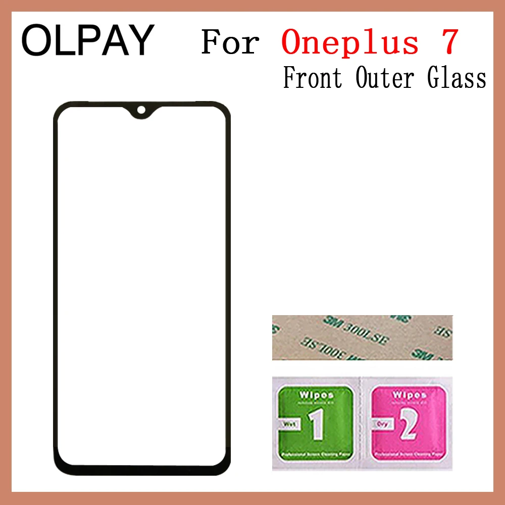 Мобильный сенсорный экран внешнее стекло для Oneplus 5 5T 6 6T 7 сенсорный экран сенсор Передняя панель дигитайзер стеклянная крышка Замена