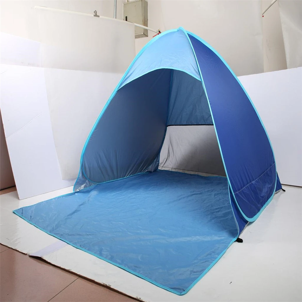 

Windproof Beach Tent, Beach Shade, Anti UV Instant Portable Tent Sun Shelter, Waterproof Up Baby Beach Tent, for 2-3 Person