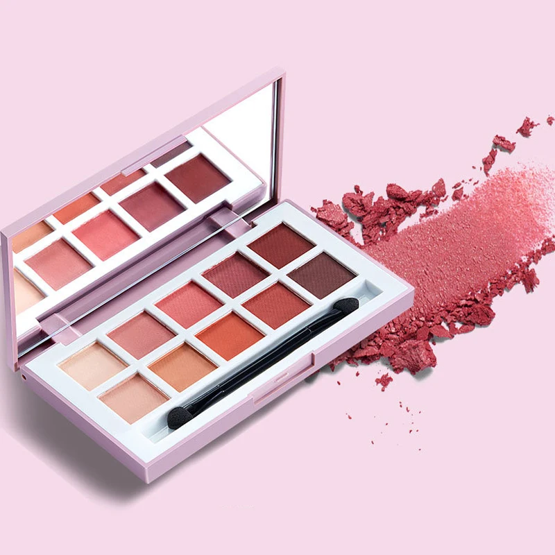 Тени для век поднос десять цветов bean paste земля Русалка Тыква матовый