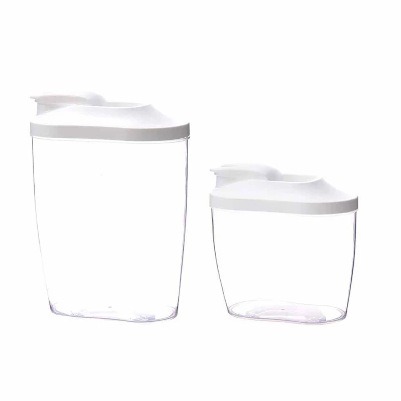 

1000/1500ml Plastic Airtight Jar Portable Organizer Box Food Container Refrigerator Storage Cans Kitchen Dispenser Storage Box