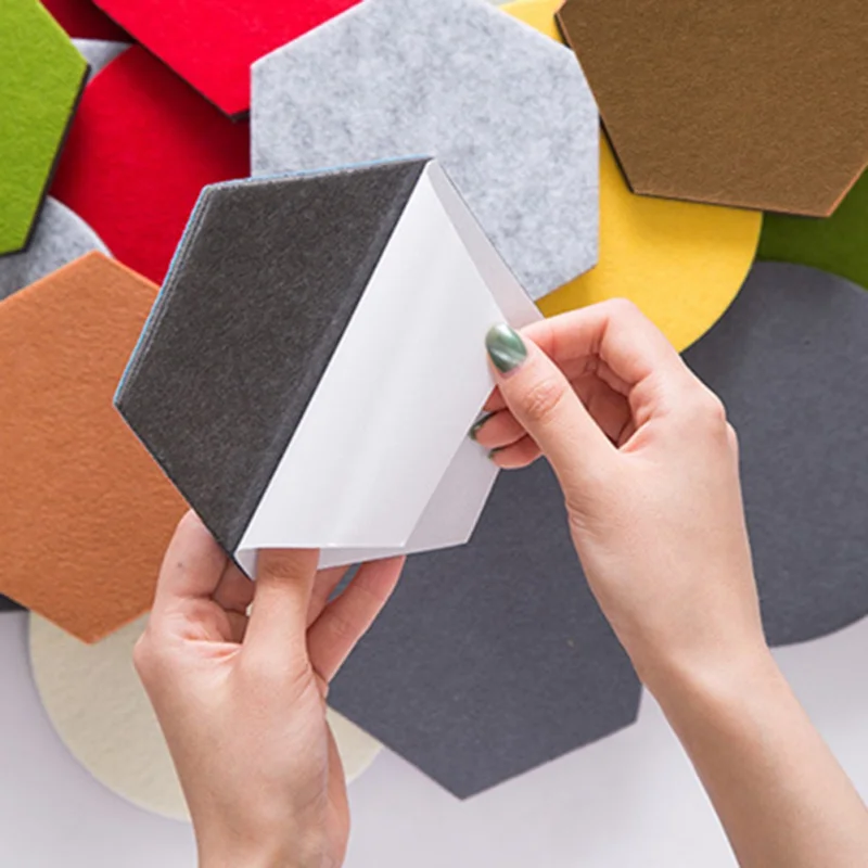 2/6 шт круглой формы с шестигранной головкой самоклеющиеся войлочные Pin доска