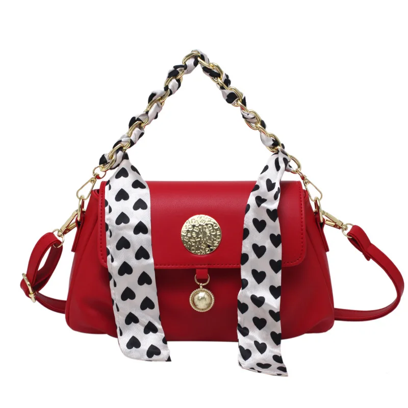 

2021 New Ladies Messenger Bag Pure Color PU Shoulder Bag Casual Simple Mobile Phone Bag Fashion Small Bag Lock Small Bag