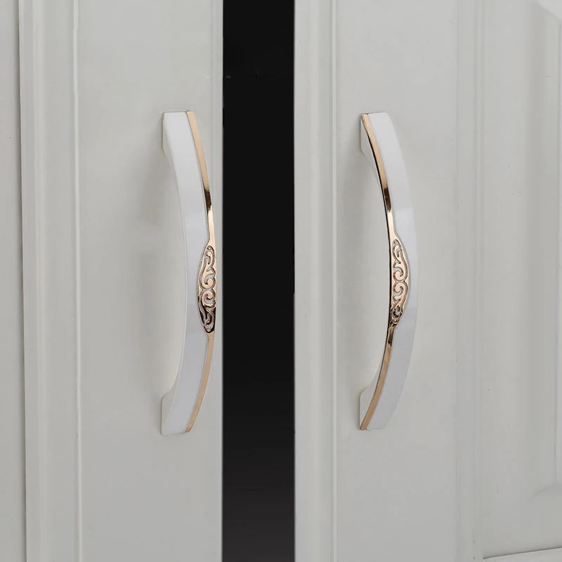 Цинковый сплав золотистый и серебристый цвет металлическая ручка европейский